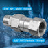 Boltigen Pressure Washer Swivel, 3/8 NPT Thread Pressure Washer Stainless Steel Swivel Joint Fittings, 360°Degree Kink Free Connector, 5000 PSI...