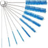 8 Inch Nylon Tube Cleaning Brush Set, (BLUE Variety Pack), 10 Piece Kit, Long Deep Cleaning Brushes with Flexible Handles for Bottles, Straws, Pip...