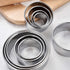 Stainless Steel Round Cookie Cutter Set, 12 Circular Biscuit Cutters Round Donut Ring Molds for Baking 1.2 Inch Height...