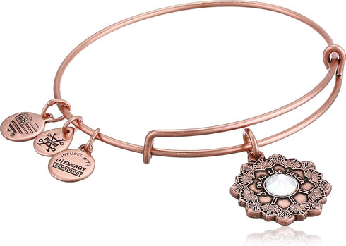Alex and Ani Women's Mother of The Bride Bracelet, Rafaelian Antique Rose, Expandable...