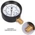 Measureman 2" Swimming Pool Pressure Gauge, 1/4"NPT Lower Mount, 0-60psi/kpa, Plastic Case...