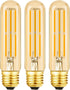 Dimmable E26 Edison Bulb 6W Equal 60 watt Light Bulb AC120V Warm White 2700K Amber Glass Edison Light Bulbs 60 Watt 600LM Tubular T10 led Bulb for...