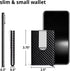 Slim Wallet for Men with Money Clip and Credit Card Holder, RFID Blocking Carbon Fiber Wallet,Minimalist Pop-Up Metal Front Pocket Wallet. (Black)...
