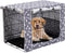 Pethiy Dog Crate Cover Durable Polyester Pet Kennel Cover Universal Fit for Wire Dog Crate - Fits Most 24 inch Dog Crates - Cover only-Sky Gray-24...