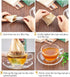 300PCS Disposable Tea Filter Bags with Drawstring | 100% Natural & Safe Loose Leaf Tea Empty Tea Bags, 1-Cup Capacity...