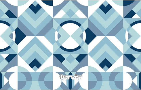 Tervis Neo Deco Blue Triple Walled Insulated Tumbler Travel Cup Keeps Drinks Cold & Hot, 20oz Legacy, Stainless Steel...