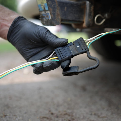 ABN Trailer Wire Extension, 4ft, 4-Way 4-Pin Plug Flat 20 Gauge – Hitch Light Trailer Wiring Harness Extender...
