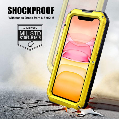 Mitywah Waterproof Case for iPhone 11 Pro, Heavy Duty Military Grade Shockproof Cover Built-in Screen Protection, Rugged Thick Full Body Protect M...
