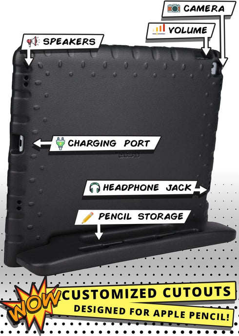 Official Cooper Dynamo iPad 9th Generation Case for Kids fits iPad 10.2, 8th, 7th Gen, Air 3, Pro 10.5 | Rugged, Lightweight, Kids Proof Case with...