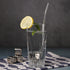 Ice Tea Spoons Long Stainless Steel Spoon Straw Bar Spoons Handle with Straw for Mixing Stirring Drinking...