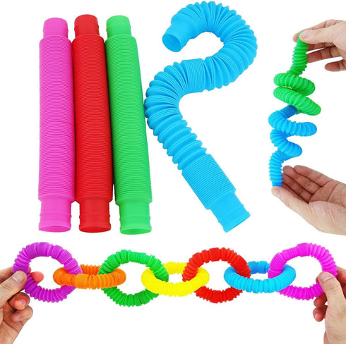 24Packs Pop Fidget Tubes Party Favors for kids 1+ Goodie Bags Pinata Stuffers Toys for 1+ Years Old Boy and Girl Gifts,...