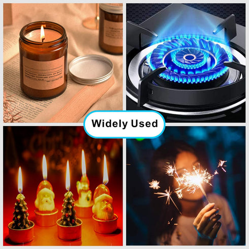 Electric Candle Lighter Plasma Arc Lighters USB Long Stick Lighters Windproof Flameless with Rechargeable Battery Safety Lock for Candle Camping B...