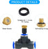 POCKET PANDA Mister Nozzle Replacement Kit, 10 Pcs Outside Brass Mist Nozzles & Tees for 1/4'' Hose, Outdoor Water Misting Cooling System Sprinkle...
