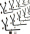 Steel Pegboard Hooks 50-Pack 1" + 2” L Hook, Black - Will Not Fall Out, Fits Any Peg Board - Organize Tools, Accessories, Workbench, Garage Storag...