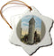 3dRose Flat Iron Building Broadway and Fifth, New York City Snowflake Ornament...