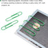 MECCANIXITY Paper Clips Medium Size 2 Inch Vinyl Coated to Prevent Tearing Pages with Box for Organize Office Home Green Count 200...