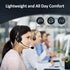 AGPTEK® 2.5mm Monaural Headset for Desk Phones, 6FT Hands-Free Noise Cancelling Headphone with Mic, Microphone, Comfort Fit Headband for Office Ph...