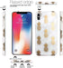 JAHOLAN Compatible iPhone Xs Max Case Shiny Rose Gold Pineapples Marble Design Clear Bumper TPU Soft Rubber Silicone Cover Phone Case for iPhone X...