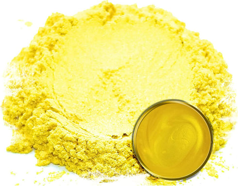 Mica Powder Pigment “Tampopo Yellow” (25g) Multipurpose DIY Arts and Crafts Additive | Woodworking, Epoxy, Resin, Natural Bath Bombs, Paint, Soap,...