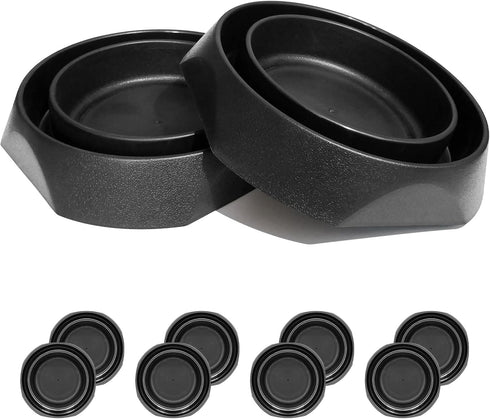 Bed Bug Interceptors with Anti Skid Pads | Bed Bug Trap | Bed Bug Traps and Detectors | Bed Bug Traps for Bed (Black-8 Pcs)...