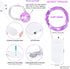15 Packs 20 Led Purple Fairy Lights Battery Operated 6.6ft Silver String Lights Waterproof Firefly Starry Light for DIY Table Centerpieces Wedding...