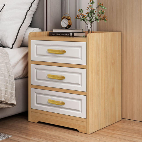 Wood Drawer Knobs Pulls Handles Kitchen Cabinets Knobs Natural Wood Dresser Pulls for Furniture Dresser Wardrobe Cupboard Double Hole Cabinet Pull...