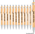 12 Pcs Motivational Quote Ballpoint Pen Bamboo Pens with Sayings Pens with Stylus Tip, Novelty Office Supplies Appreciation Gifts for Friends and ...