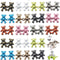 RONYOUNG 18 Pairs 1.65” Bear Pants Button Tightener, Waist Adjuster for Pants - Bear Pants Clip - No Sew Jean Buttons Pins for Women Skirt Dress C...