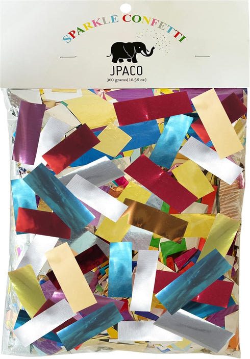 LARGE Metallic Confetti – Jumbo Mylar Rainbow Foil Confetti Bag Perfect for New Years, Surprise Parties, Birthdays, Photoshoots, Engagements & Wed...