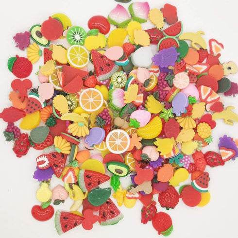 Halloluck 50 Pcs Slime Charms Easter DIY Craft Making Resin Jewery Making Kit, Resin Flatback Slime Beads Making Supplies for DIY Scrapbooking Cra...