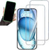 2PCS Glitter Screen Protector suit for iPhone 14 Pro/iPhone 15,Diamond Bling Shiny Shine on Night Sparkling Tempered Glass Suit for iPhone 14 Pro/...