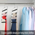 Meetu Pants Hangers 5 Layers Stainless Steel Non-Slip Foam Padded Swing Arm Space Saving Clothes Slack Hangers Closet Storage Organizer for Pants ...