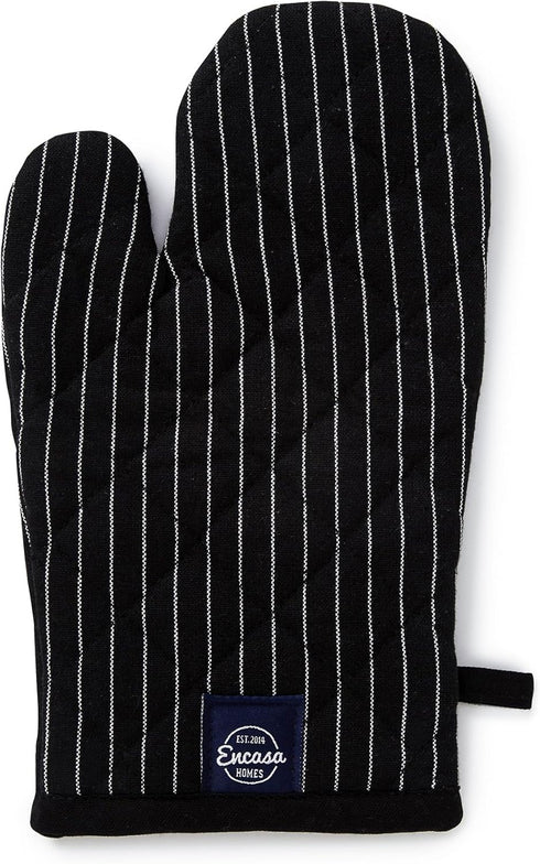 Encasa Homes Long 12" Oven Microwave Hand Gloves Mitts (2 pc Set) for Kitchen Cooking & Baking - Heat Resistant, Thick & Safe, Protection of Hands...