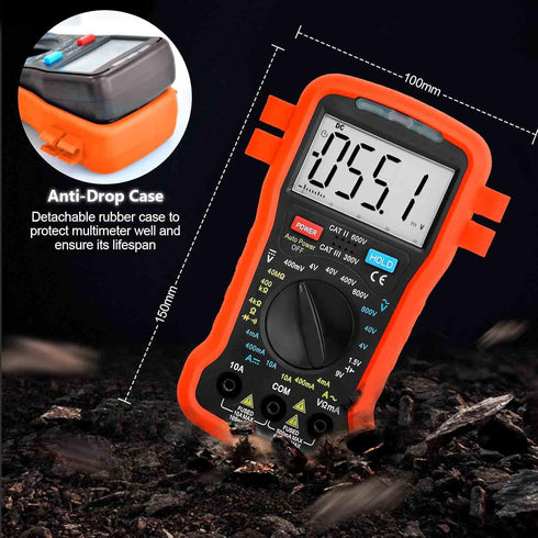 BTMETER Digital Multimeter 39M Electrical Tester, 4000 Counts TRMS Voltmeter AC DC Volt Current Ohm Meter with Continuity Buzzer, Battery Test...