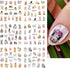 12 Sheets Rabbit Nail Stickers Animal Water Transfer Nail Decals Holographic Art Sticker Decal Rabbit Butterfly Flower Nail Art Design for Women G...