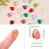 UR URLIFEHALL 100 Pcs Mixed Color Teardrop Glass Beads Top Drilled Beads Waterdrop Beads Charms for DIY Bracelet Necklace Jewelry Making...