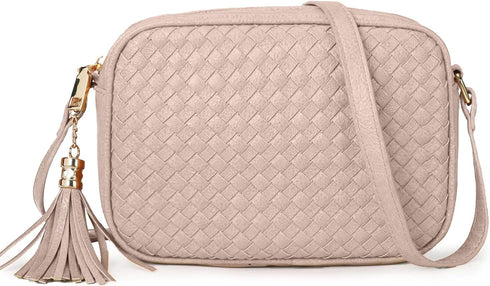 Small Crossbody Purses for Women Trendy Woven Cross Body Bag and Boho Purse,Soft Leather Handbags...