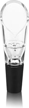 True Aerial Aerating Wine Pourer, Decant Wine Instantly, Aerating Pour Spout, Acrylic and Rubber, Drip-Free Pour, Set of 1...