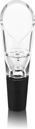 True Aerial Aerating Wine Pourer, Decant Wine Instantly, Aerating Pour Spout, Acrylic and Rubber, Drip-Free Pour, Set of 1...