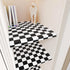YENHOME Removable Checkered Wallpaper Small Checkered Peel and Stick Wallpaper Neutral Black and White Checker Contact Paper Waterproof Wallpaper ...