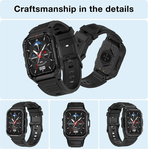 Bebinca Smart Watch for Men, 1.72" Fitness Tracker, IP68 Waterproof/Heart Rate/Sleep Tracker/Multiple Sport Modes, Fitness Watch Compatible Androi...