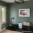 BACKDROP | Premium Interior Paint | Large Adhesive Paint Swatch | WEEKEND UPSTATE - Dark Green With A Hint Of Blue | 12" x 12" Color Sample...