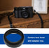 Lens Hood with Adapter Ring Compatible with Fujifilm X100V X100 X100S X100T X100F X70 Camera 49mm Filters Reduce Lens Flare Aluminum Alloy Black...