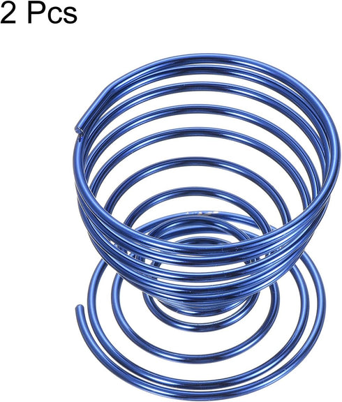 PATIKIL Air Plant Holder, 2 Pack Air Plant Stand Rack Pot Containers Tillandsia Holder for Home Office Desktop Decoration, Electrophoresis Blue...