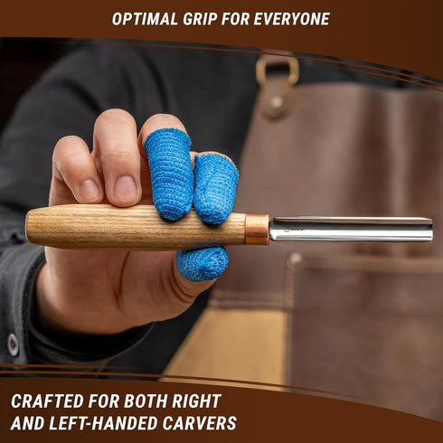 BeaverCraft Wood Carving Gouge K9/10 Woodworking Hand Chisel Compact Wood Carving Knife for Beginners and Profi...