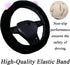 Cartoon Cute Fluffy Steering Wheel Cover for Women Girls,JXJKMMN Furry Ear Steering Wheel Cover Winter Warm Fuzzy Car Steering Wheel Cover Lovely ...