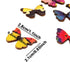 Honbay 100PCS Mixed Color 2-Hole Wooden Butterfly Buttons for Sewing Crafts...