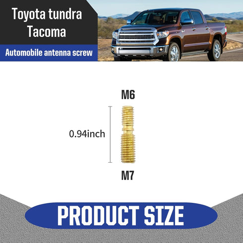 7 PCS Car Antenna Adapter, Antenna Mounting Connection Screws, Thread Accessories, Antenna Replacement, Compatible with Ford F150 Wrangler Jeep Ch...