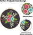 Nuberlic 4 Pack Embroidery Kit for Beginners Cross Stitch Kits Needlepoint Kits for Adults, Include 4 Embroidery Hoops, 4 Embroidery Cloth with Pa...