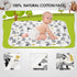Baby Diaper Changing Pad, 21 5/8" x 31.5" Waterproof Changing Pad Liners - Reusable Soft and Absorbent Portable Changing Mat(Grey Dinosaur1PCS)...